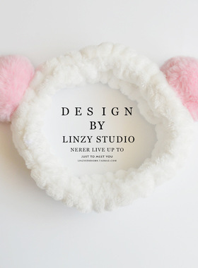 Cute Panda Ear Soft Carol Fleece Women Headband Makeup Showe