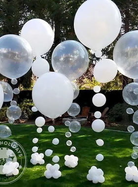 5-36inch Big Matte White Latex Balloons Macarone Color Infla