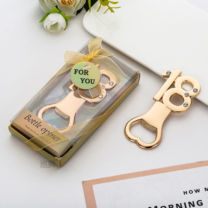 18 30 40 50 60 shape Bottle Opener for birthday party Return