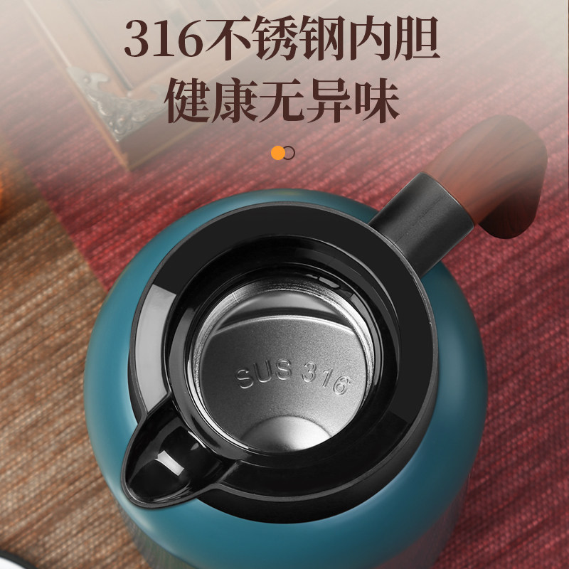 好货大容量316不锈钢焖茶壶保温壶老白茶烧茶壶泡茶水壶家用2L暖