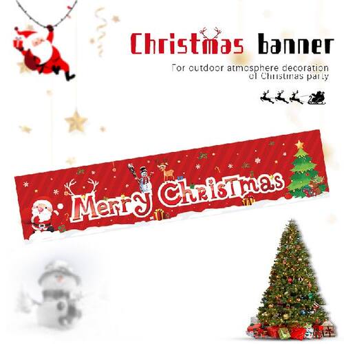 好货Outdoor Halloween Banner Pull Flag Decoration Merry