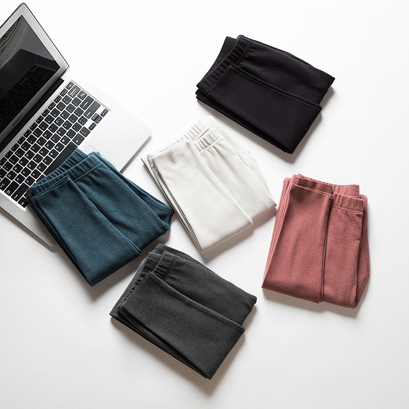 双面德绒保暖裤男加绒加厚秋裤无痕打底紧身毛裤棉裤线裤发热冬季