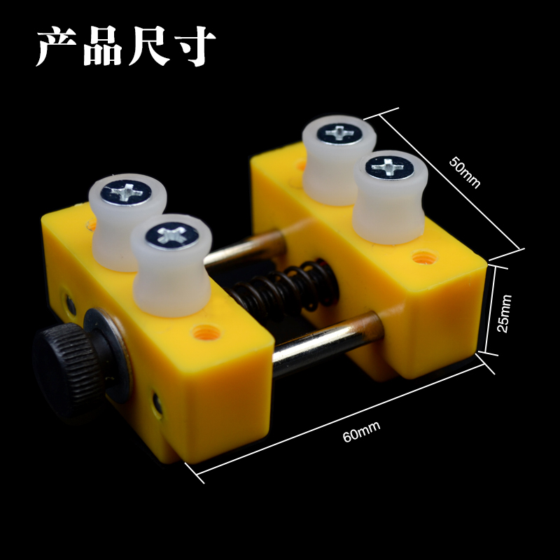 迷你台虎钳吸盘式小型台钳桌虎钳模型台钳核雕微雕夹床台钳