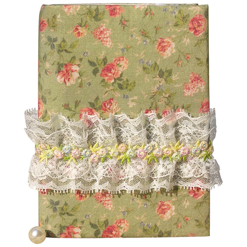 墨下【乡野蔷薇】复古田园风书衣手帐本 蕾丝笔记本日记本手账本