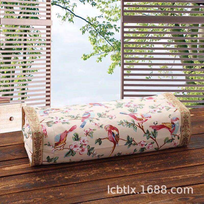 可调节卡扣宫廷枕荞麦壳颈椎枕枕头皮纯棉老粗布子母扣两用枕芯套