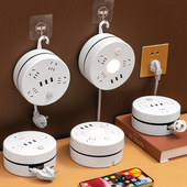 线可收纳多功能USB插座面板多孔插排带线接线板插线板长线宿舍