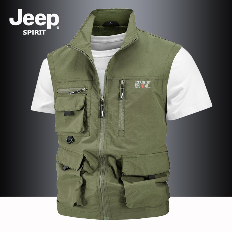 户外工装马甲男夏季薄款马夹春秋多口袋背心摄影钓鱼透气无袖外套,男装,常规马甲,淘宝优惠券,粉丝福利购,淘宝优惠卷