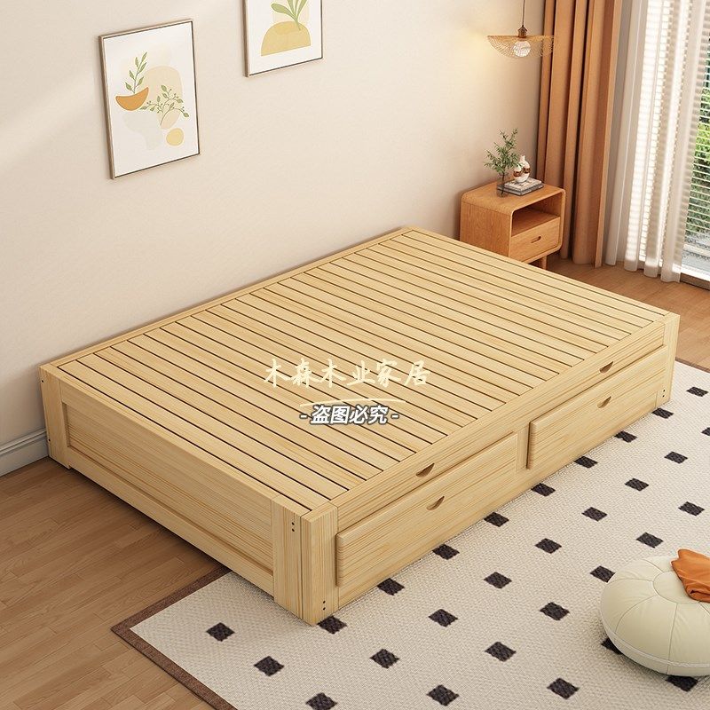 网红实木榻榻米床抽拉床多功能储物推拉床伸缩沙发床小户型折叠床,住宅家具,沙发床,淘宝优惠券,粉丝福利购,淘宝优惠卷