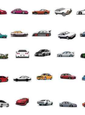 10/30/50/100PCS JDM Retroft Racng Car Grafft Stckers La