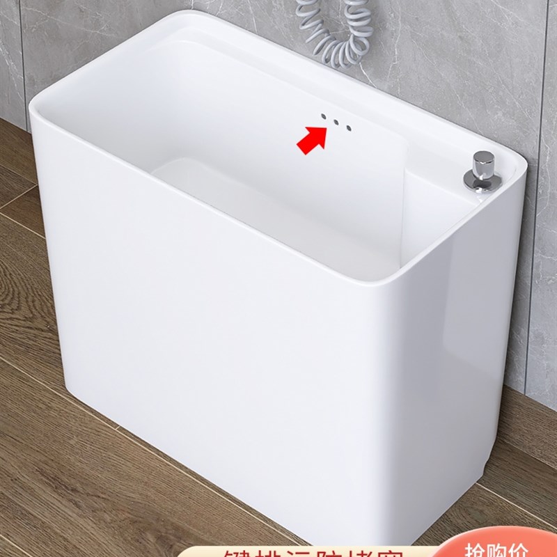 卫生间地盆大号拖布池落地式阳台陶瓷洗拖把槽池家用小号墩布池盆