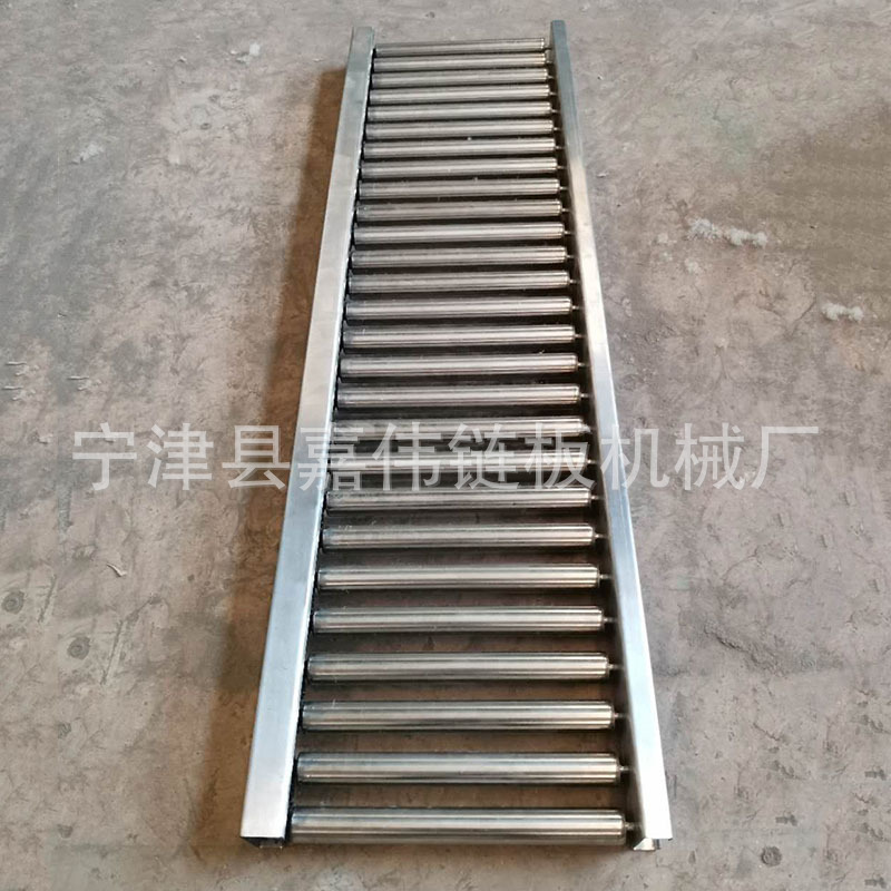 无动力滚筒线不锈钢输送机 快递流水线滚筒传送带卸货转弯输送机