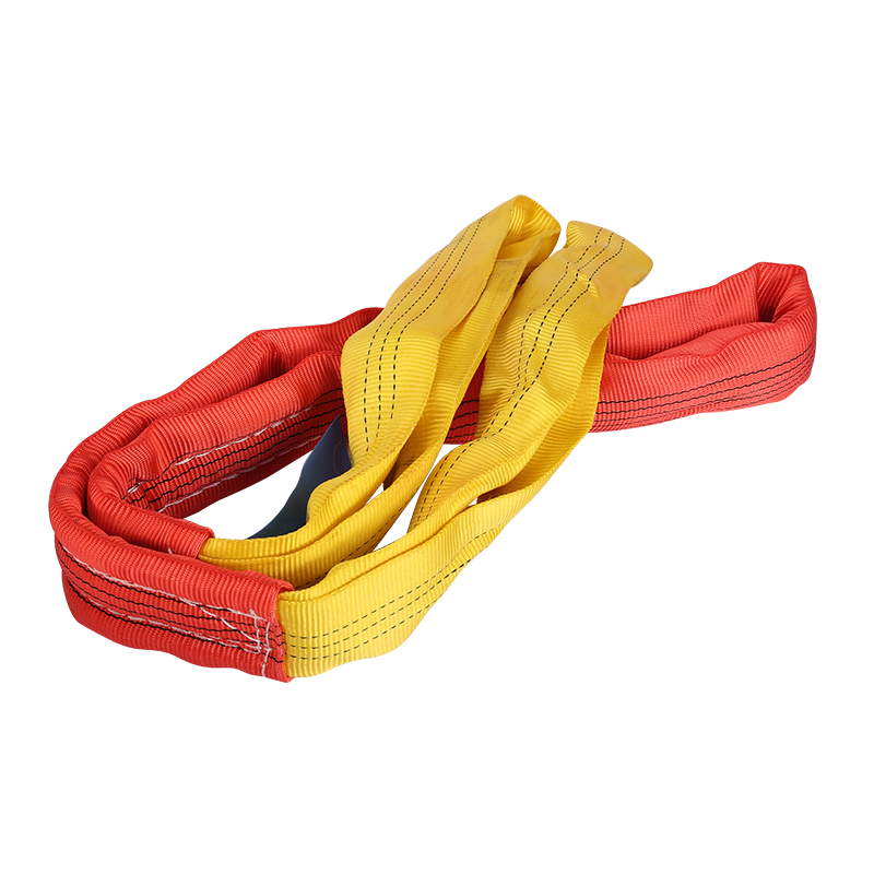 柔性吊装带起重吊带圆型双扣环形吊车工业国标2吨3T6米5M拖车绳扣