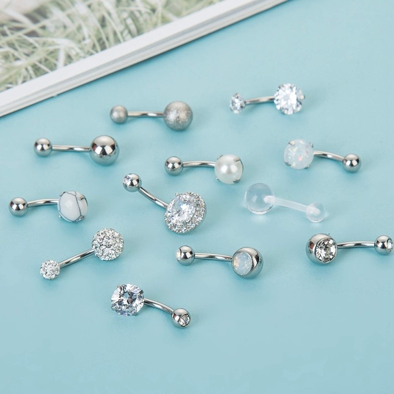 women Steel Belly Earring Navel Rings Body Piercing Jewelry