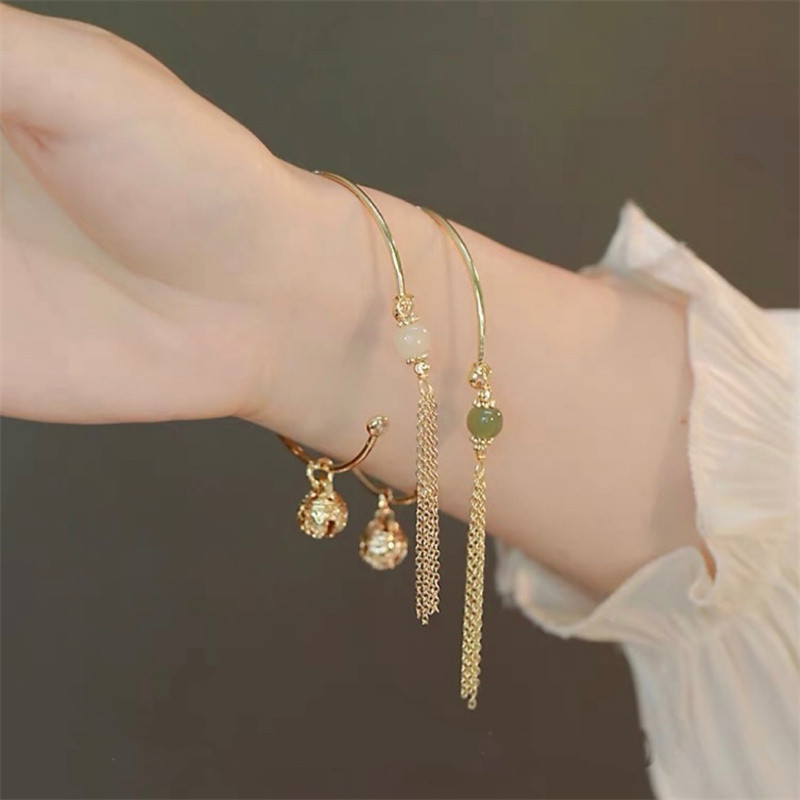 Rinhoo Fashion Lucky Transshipment Bead Bell Tassel