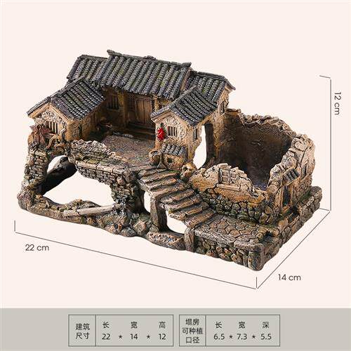 极速中式鱼缸造景禅意装饰仿古释迦摩尼齐天大圣如来水泥佛头佛像