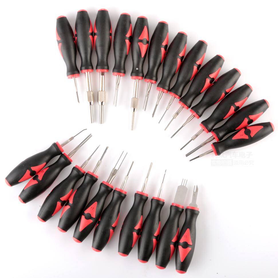 。汽车线束端子拆装工具 退针器插头解锁工具 拆卸器音响挑针取出