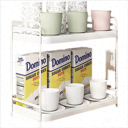 牧野杯架子置物架双层托盘家用晾放茶杯咖啡杯玻璃水杯收纳沥水架