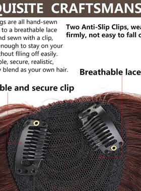 LUPU Synthetic False Blunt Bangs Hair Clip In Hair Extension