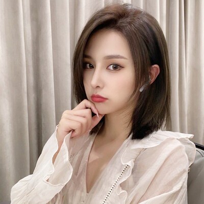 极速Wig Womens Short Hair All True Natural Real Hair Full H