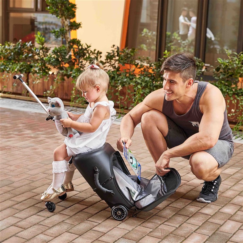 儿童懒人拉杆箱可坐骑宝宝密码可登机推车旅行溜娃神器小孩行李箱