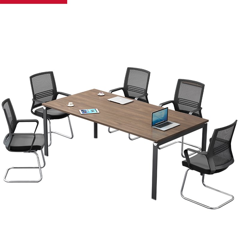 办公室大小型会议桌长桌简约现代长方形桌子员工培训洽谈桌椅组合