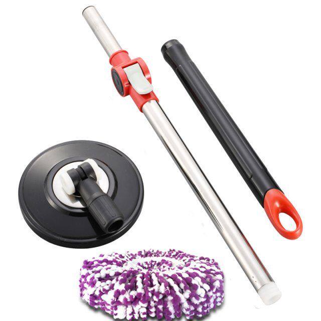 旋转拖把杆拖把头替换头通用拖布杆单杆墩布拖地头墩布头配件大全