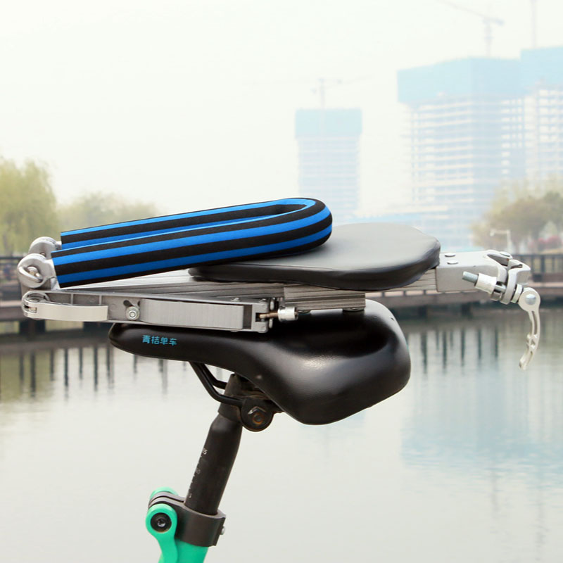 躬德自行车单车电动车儿童座椅前置宝宝安全椅可折叠可携式快拆座