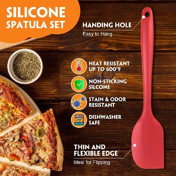 1-6Pcs Silicone Kitchen Utensils Set Spatula Set Non-Stick