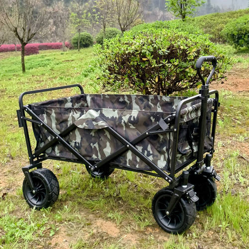 极速露营车折叠推车户外野营拖车营地钓鱼野餐手推车快递露营小拉