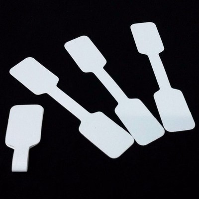 1000 Pcs/Lot 1.2cm x 6cm Blank White Paper Price Tag Labels