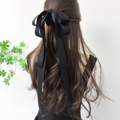 新中式古风飘带蝴蝶结抓夹头饰