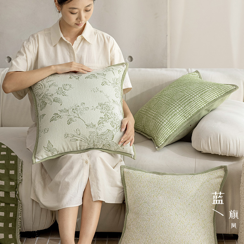 奶油风靠枕小香风客厅靠枕套雪尼尔奶油沙发客厅飘窗床头抱枕护腰,居家布艺,靠垫/抱枕,淘宝优惠券,粉丝福利购,淘宝优惠卷