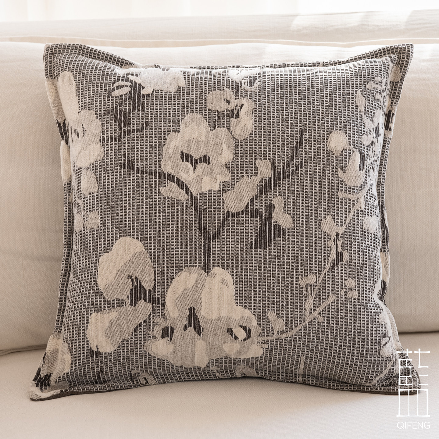 自然风雪尼尔花卉抱枕 客厅沙发靠垫 民宿软装文艺田园花朵枕套,居家布艺,靠垫/抱枕,淘宝优惠券,粉丝福利购,淘宝优惠卷