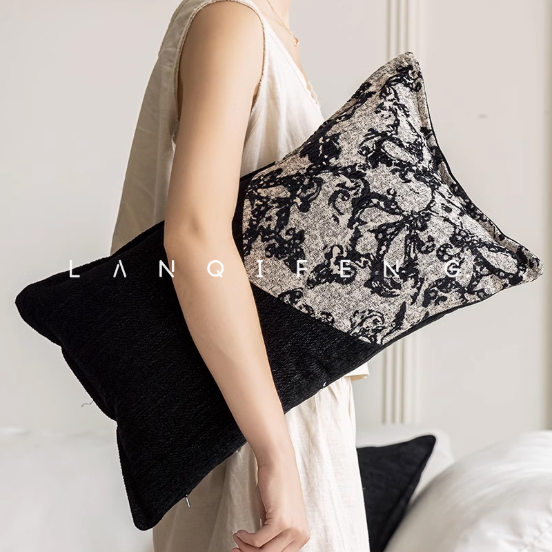 覆古法式沙发抱枕套客厅样板间民宿装饰靠枕床头靠垫飘窗别墅抱枕