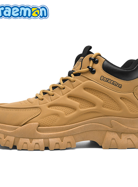 Doraemon哆啦A梦丨马丁靴男款2025秋冬新款高帮户外登山骑行短靴