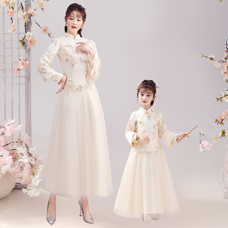 极速亲子装旗袍连衣裙2025新亲子装/亲子时装