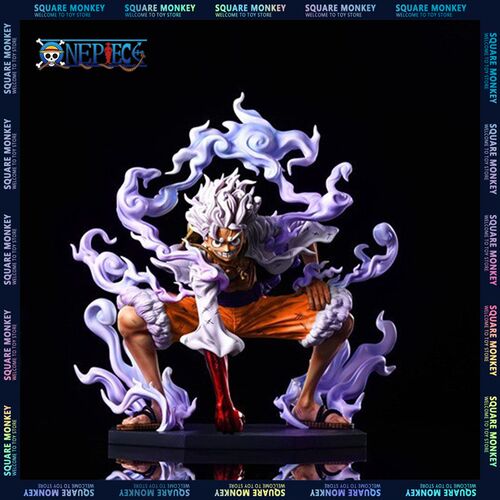 极速One Piece Luffy Gear 5 Anime Action Figure Sun God Nika