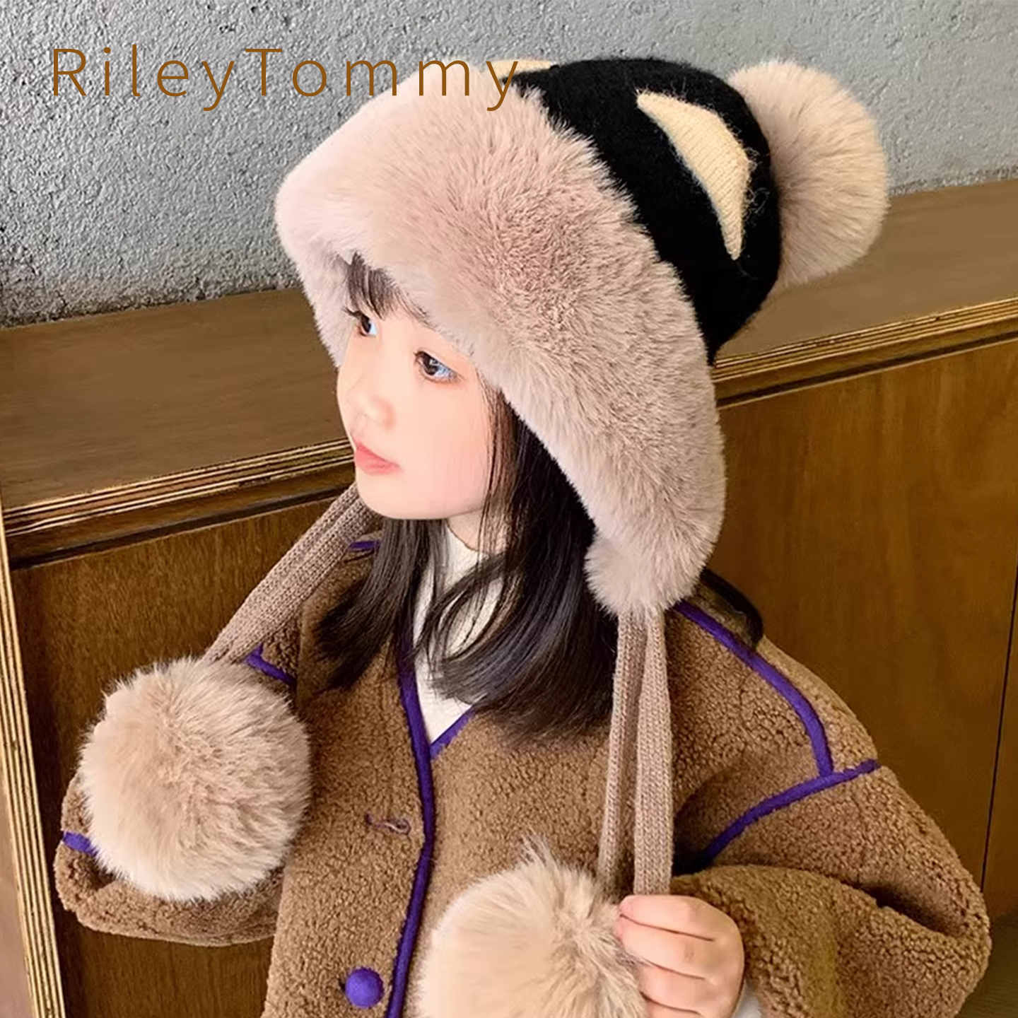 英国RileyTommy儿童针织帽冬季