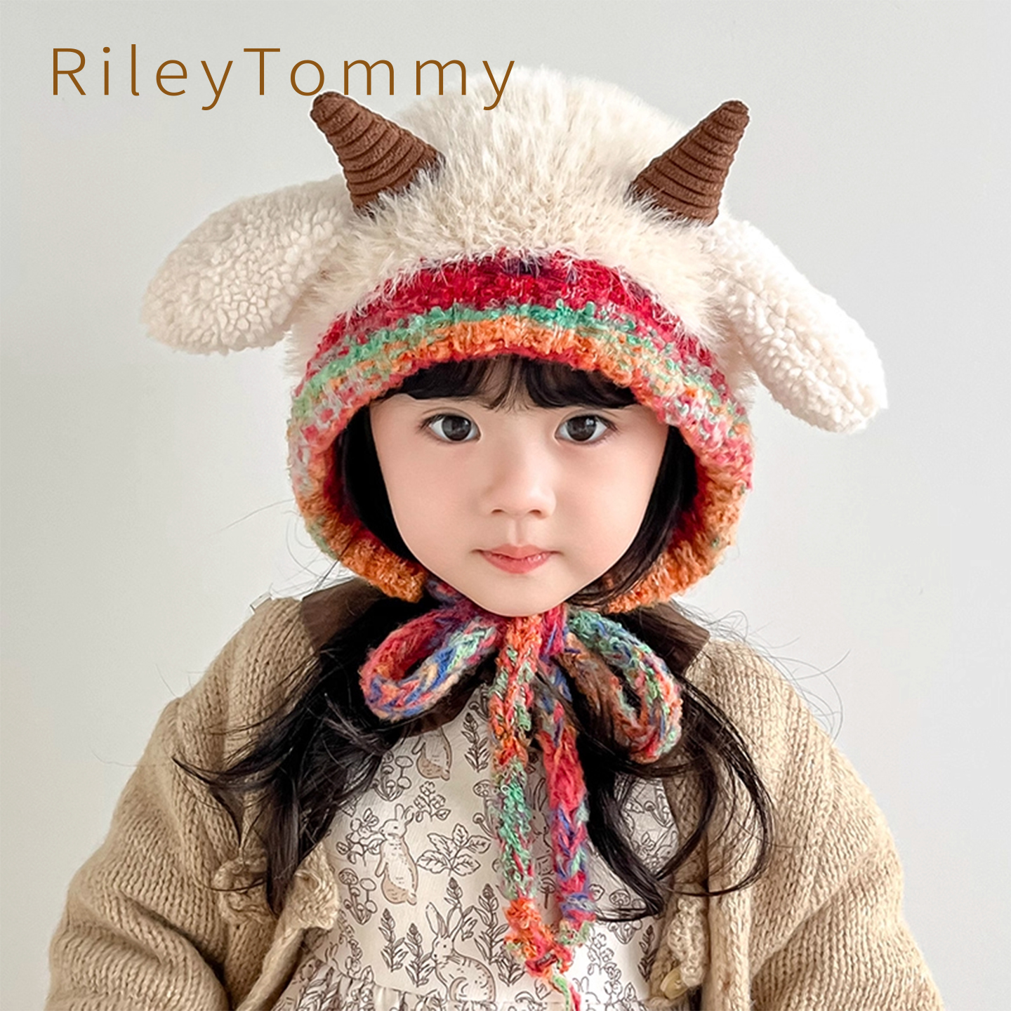 英国RileyTommy儿童加厚护耳帽