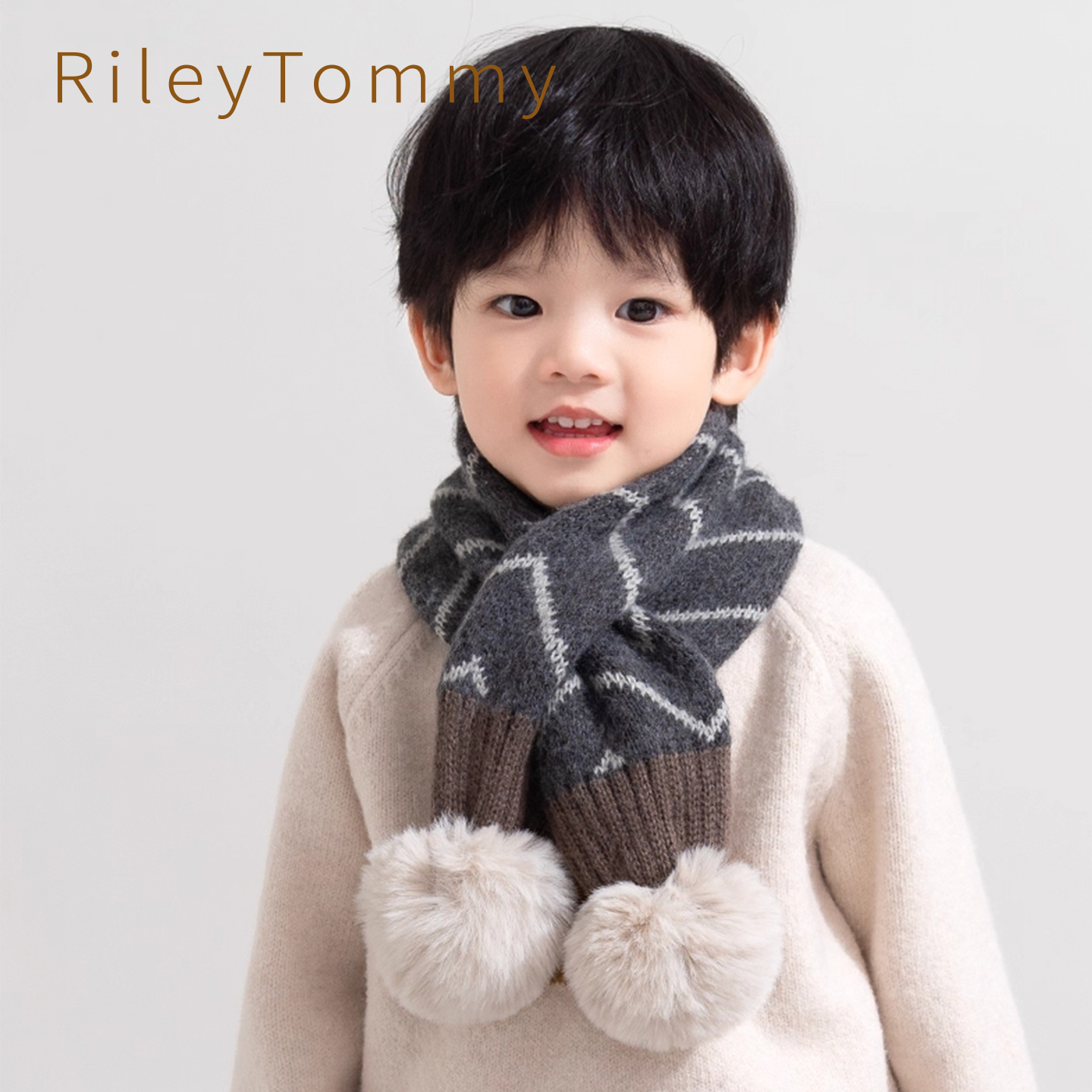 英国RileyTommy洋气交叉款围脖