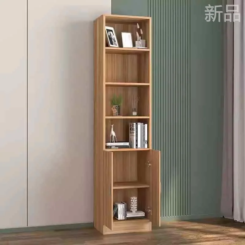 定制柜子定做书书架柜整墙窄矮柜家用落地书橱储物置物柜尺寸新品