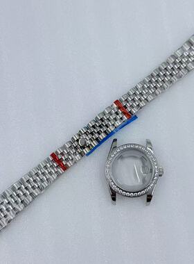 NH05机，手表壳带31 mm女钻款，蓝宝石玻璃，配24.5 mm表盘，