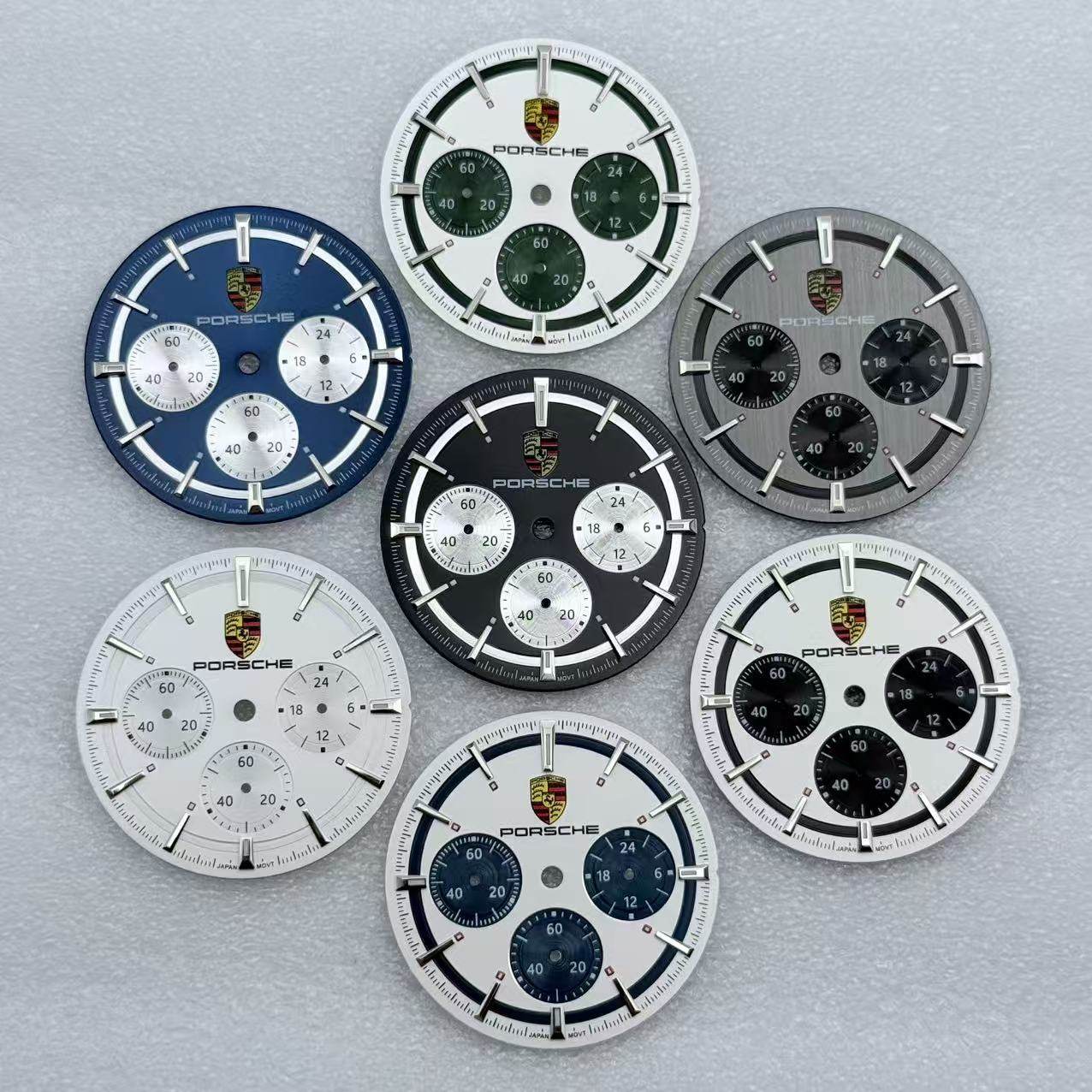 VK63石英机芯表盘 改装多功能计时表盘 直径32.5mm,手表,配件,淘宝优惠券,粉丝福利购,淘宝优惠卷