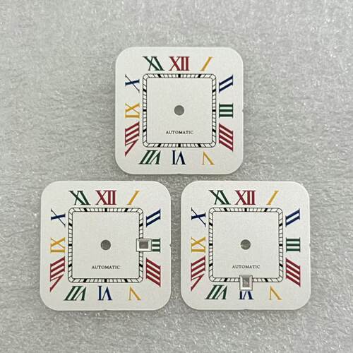 NH05机表盘方形罗马表盘字面 直径23.5*23.5mm 改装手表配件