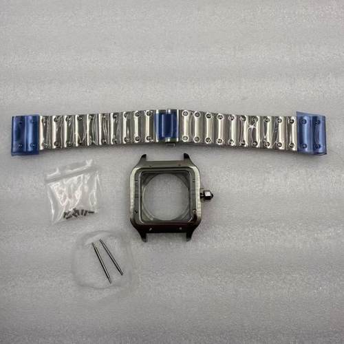 山度士款38mm方形表壳、手表配件适配NH35/38/70/72机芯.表壳锁把