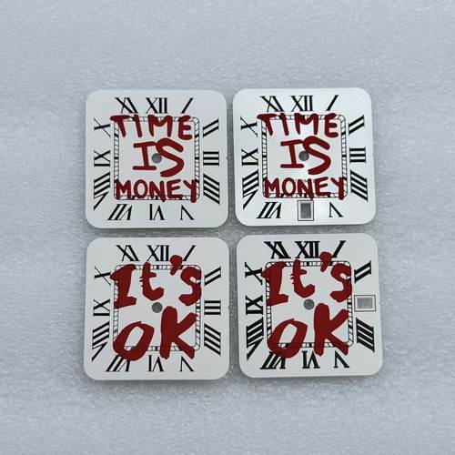 新款方形罗马表盘个性字面 适装NH35机芯 直径26.9X26.9mm