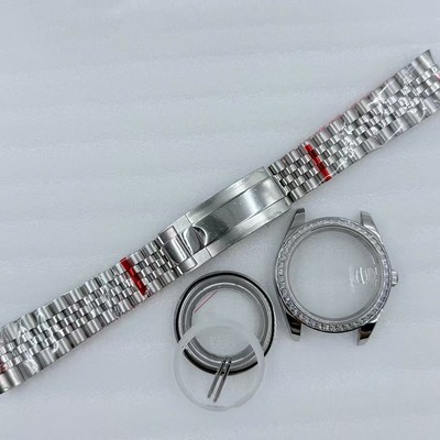 8285机表壳表带套装 蓝宝石玻璃 直径40mm 适装31mm表盘 手表配件