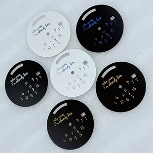 8285表盘英文数字改装表盘直径30mm/31mm字面 适合8285机芯