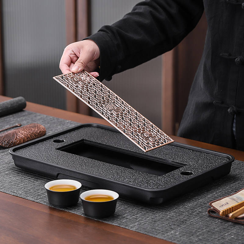 豪峯整套侧把功夫茶具套组家用办公会客客厅泡茶器喝茶茶杯带茶盘