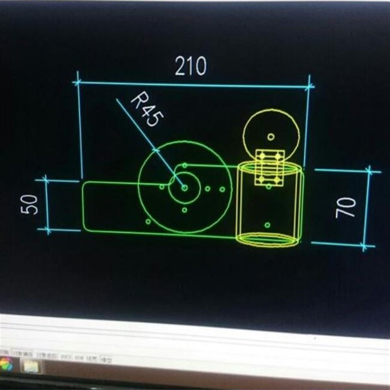 好货工地专用老式手动墨斗放j线铝合金手摇有盖木工划线器新品